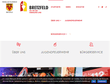Tablet Screenshot of feuerwehr-bretzfeld.de
